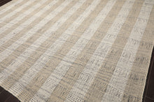 LoomBloom Plaid  Multi Sizes Ivory Hand Woven Flatweave Modern Wool Oriental Area Rug