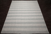 LoomBloom Plaid  Multi Sizes Gray Hand Woven Flatweave Modern Wool Oriental Area Rug