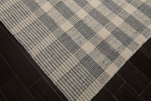 LoomBloom Plaid  Multi Sizes Ivory Hand Woven Flatweave Modern Wool Oriental Area Rug