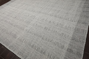 LoomBloom Plaid Multi Sizes Celadon Hand Woven Flatweave Modern Wool Oriental Area Rug