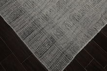 LoomBloom Plaid Multi Sizes Celadon Hand Woven Flatweave Modern Wool Oriental Area Rug