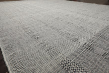 LoomBloom Plaid Multi Sizes Celadon Hand Woven Flatweave Modern Wool Oriental Area Rug