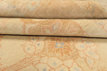 8x10 Beige, Taupe, Blush Color Hand Knotted Washed out New Zealand Wool Transitional Oriental Rug