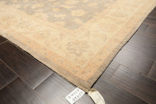 8x10 Gray, Ivory, Tan Color Hand Knotted Chobi Peshawar Wool Traditional Oriental Rug
