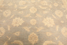 8x10 Gray, Ivory, Tan Color Hand Knotted Chobi Peshawar Wool Traditional Oriental Rug