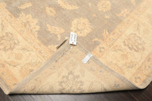8x10 Gray, Ivory, Tan Color Hand Knotted Chobi Peshawar Wool Traditional Oriental Rug