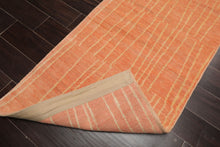 Multi Size Runner Salmon Michaelian Kohlberg Hand Knotted Contemporary Tibetan Wool Oriental Area Rug