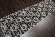 LoomBloom Multi Size Runner Slate Hand Knotted Contemporary Tibetan Wool Oriental Area Rug