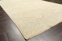 6x9 Beige, Gray, Taupe Color Hand Knotted Oushak Wool Transitional Oriental Rug