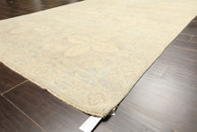 6x9 Beige, Gray, Taupe Color Hand Knotted Oushak Wool Transitional Oriental Rug
