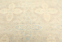 6x9 Beige, Gray, Taupe Color Hand Knotted Oushak Wool Transitional Oriental Rug