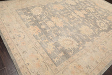 LoomBloom Multi Size Gray Hand Knotted Oushak  Stone Wash Wool Oriental Area Rug