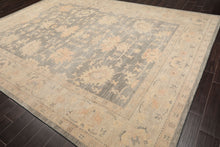 10x14 Gray Beige Tan Color Hand Knotted  Wool Antique Oriental Rug