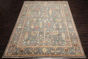 LoomBloom Multi Size Slate Hand Knotted Arts & Crafts Oushak Traditional  Wool Oriental Area Rug