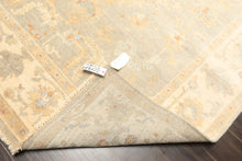 6x9 Gray, Slate, Ivory Color Hand Knotted Oushak Wool Transitional Oriental Rug