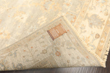6x9 Gray, Slate, Ivory Color Hand Knotted Oushak Wool Transitional Oriental Rug