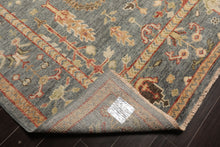 LoomBloom Multi Size Slate Hand Knotted Arts & Crafts Oushak Traditional  Wool Oriental Area Rug