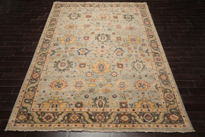 LoomBloom Multi Size Mint Hand Knotted Arts & Crafts Oushak Traditional  Wool Oriental Area Rug