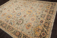 LoomBloom Multi Size Mint Hand Knotted Arts & Crafts Oushak Traditional  Wool Oriental Area Rug