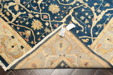 6x9 Navy, Slate, Beige Color Hand Knotted Oushak Wool Traditional Oriental Rug