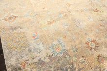 6x9 Beige, Aqua, Taupe Color Hand Knotted Sherpa Viscose Modern & Contemporary Oriental Rug