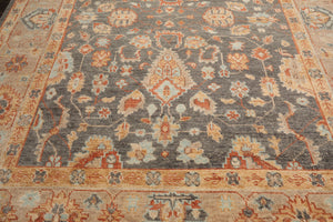 LoomBloom Multi Size Slate Hand Knotted Arts & Crafts Oushak Traditional  Wool Oriental Area Rug