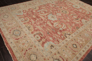 LoomBloom Multi Size Rust Hand Knotted Arts & Crafts Oushak Traditional  Wool Oriental Area Rug