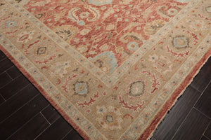 LoomBloom Multi Size Rust Hand Knotted Arts & Crafts Oushak Traditional  Wool Oriental Area Rug