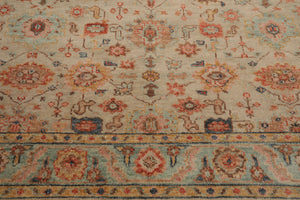 LoomBloom Multi Size Beige Hand Knotted Arts & Crafts Oushak Traditional  Wool Oriental Area Rug