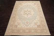 LoomBloom Multi Size Sage Hand Knotted Heriz Traditional  Wool Oriental Area Rug