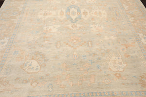 LoomBloom Multi Sizes Gray Hand Knotted Oushak Traditional Stone Wash Wool Oriental Area Rug