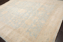 LoomBloom Multi Sizes Light Blue Hand Knotted Oushak Traditional Stone Wash Wool Oriental Area Rug