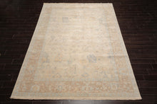 LoomBloom Multi Sizes Beige Hand Knotted Oushak Traditional Stone Wash Wool Oriental Area Rug