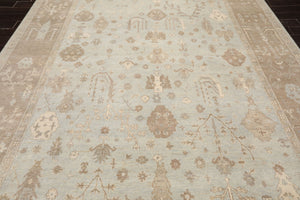 LoomBloom Multi Sizes Sage Hand Knotted Oushak Traditional Stone Wash Wool Oriental Area Rug