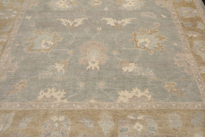 LoomBloom Multi Sizes Gray Hand Knotted Oushak Traditional Stone Wash Wool Oriental Area Rug