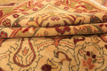 10x14 Beige, Lime, Peach Color Hand Knotted Oushak Wool Traditional Oriental Rug