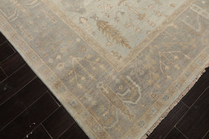 LoomBloom Multi Sizes Mint Hand Knotted Oushak Traditional Stone Wash Wool Oriental Area Rug