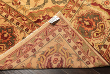 10x14 Beige, Lime, Peach Color Hand Knotted Oushak Wool Traditional Oriental Rug