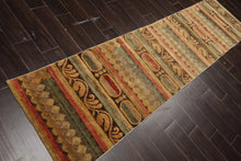 2'6''x9'9" Runner Tan Hand Knotted Art and Deco Transitional Michaelian & Kohlberg Tibetan Wool Oriental Area Rug