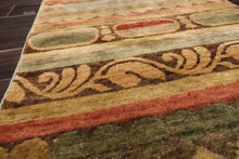 2'6''x9'9" Runner Tan Hand Knotted Art and Deco Transitional Michaelian & Kohlberg Tibetan Wool Oriental Area Rug