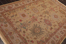 6'x8'9" Tan Hand Knotted Traditional Soumak Nourison Nourmak 100% Wool Oriental Area Rug