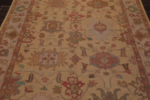 6'x8'9" Tan Hand Knotted Traditional Soumak Nourison Nourmak 100% Wool Oriental Area Rug