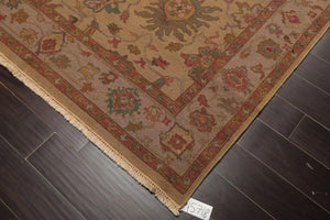 6'x8'9" Tan Hand Knotted Traditional Soumak Nourison Nourmak 100% Wool Oriental Area Rug