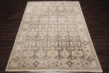 LoomBloom 7'9''x11'1" Gray Hand Knotted Distress Traditional Oushak Wool Oriental Area Rug