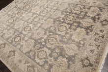 LoomBloom 7'9''x11'1" Gray Hand Knotted Distress Traditional Oushak Wool Oriental Area Rug