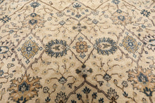 8x10 Beige, Slate, Gray Color Hand Knotted Oushak Wool Transitional Oriental Rug