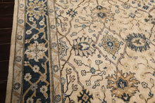 8x10 Beige, Slate, Gray Color Hand Knotted Oushak Wool Transitional Oriental Rug