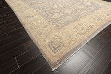 9x12 Taupe, Gray, Ivory Color Hand Knotted Peshawar Wool Transitional Oriental Rug