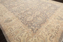 9x12 Taupe, Gray, Ivory Color Hand Knotted Peshawar Wool Transitional Oriental Rug