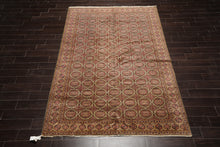 LoomBloom 6'5''x9'7" Beige Hand KnottedTraditional KeysariWool Oriental Area Rug